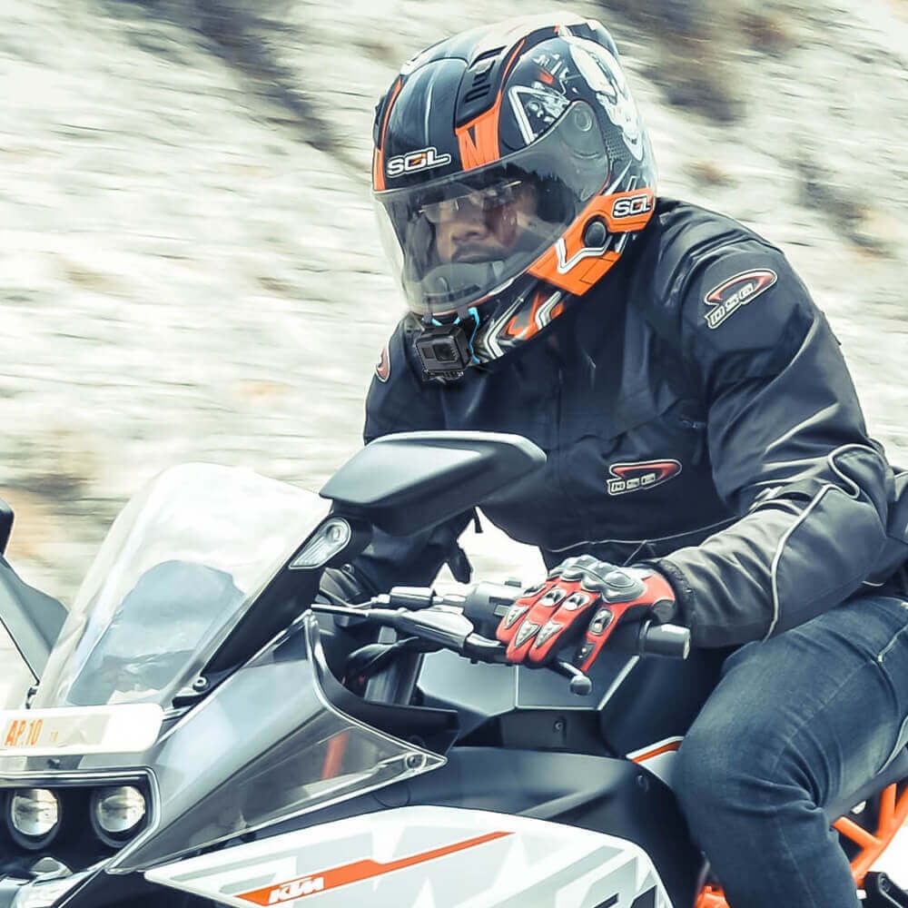 Suporte de Capacete para GoPro ou Câmeras Similares - Telesin