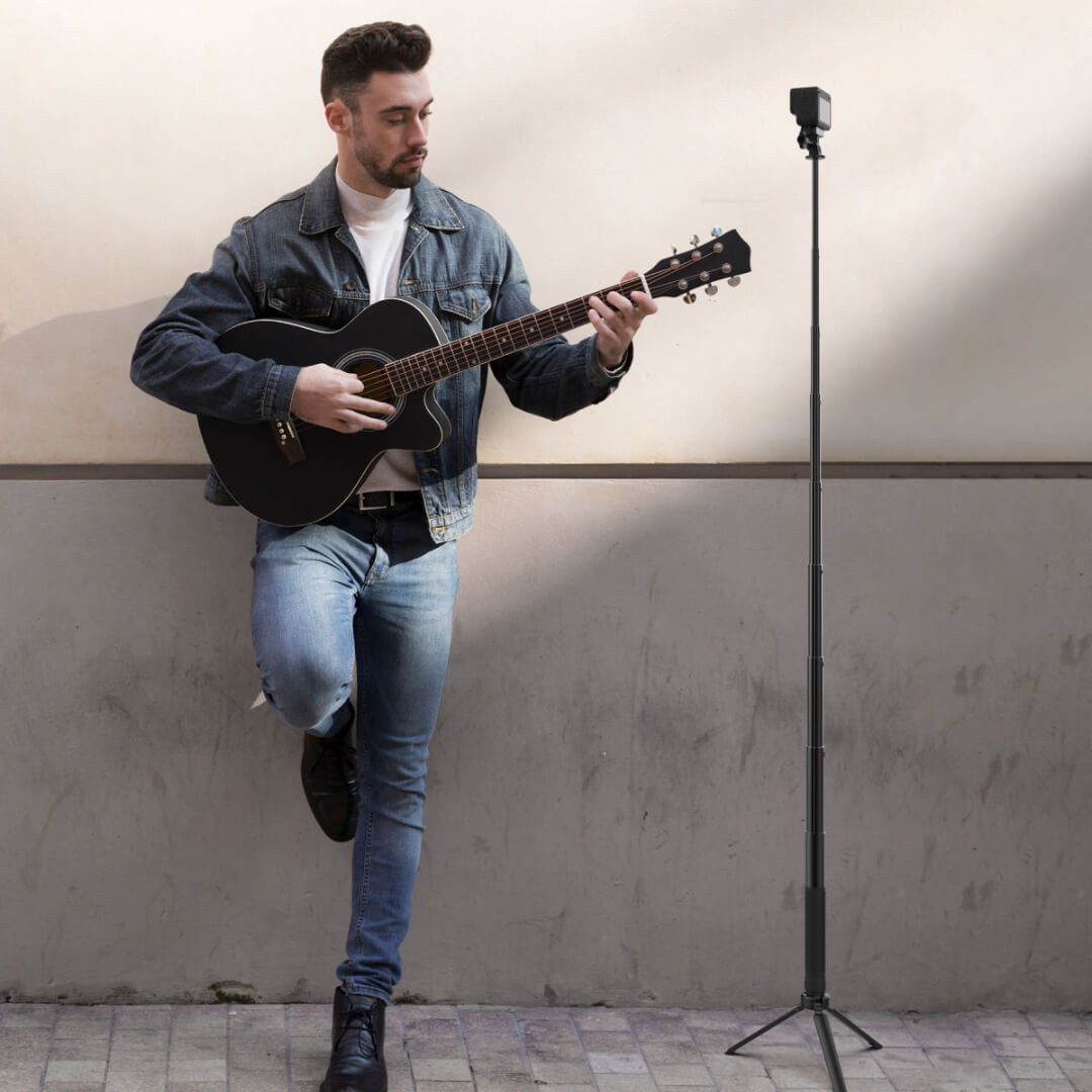 Bastão Extensor para Câmeras GoPro Dji Insta360 X2 / X3 / X4 / X5 - Telesin 150cm