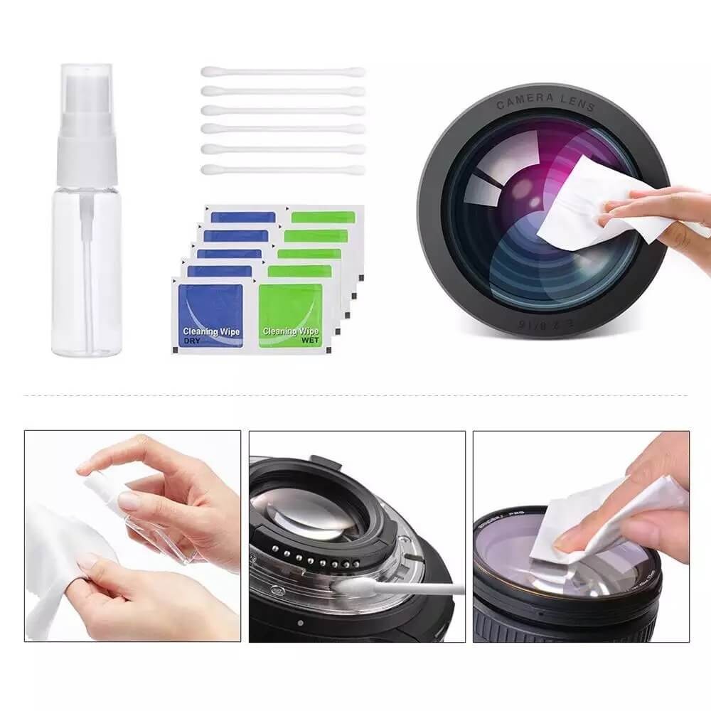 Kit Acessórios de Limpeza para Lentes / Câmeras / Celulares