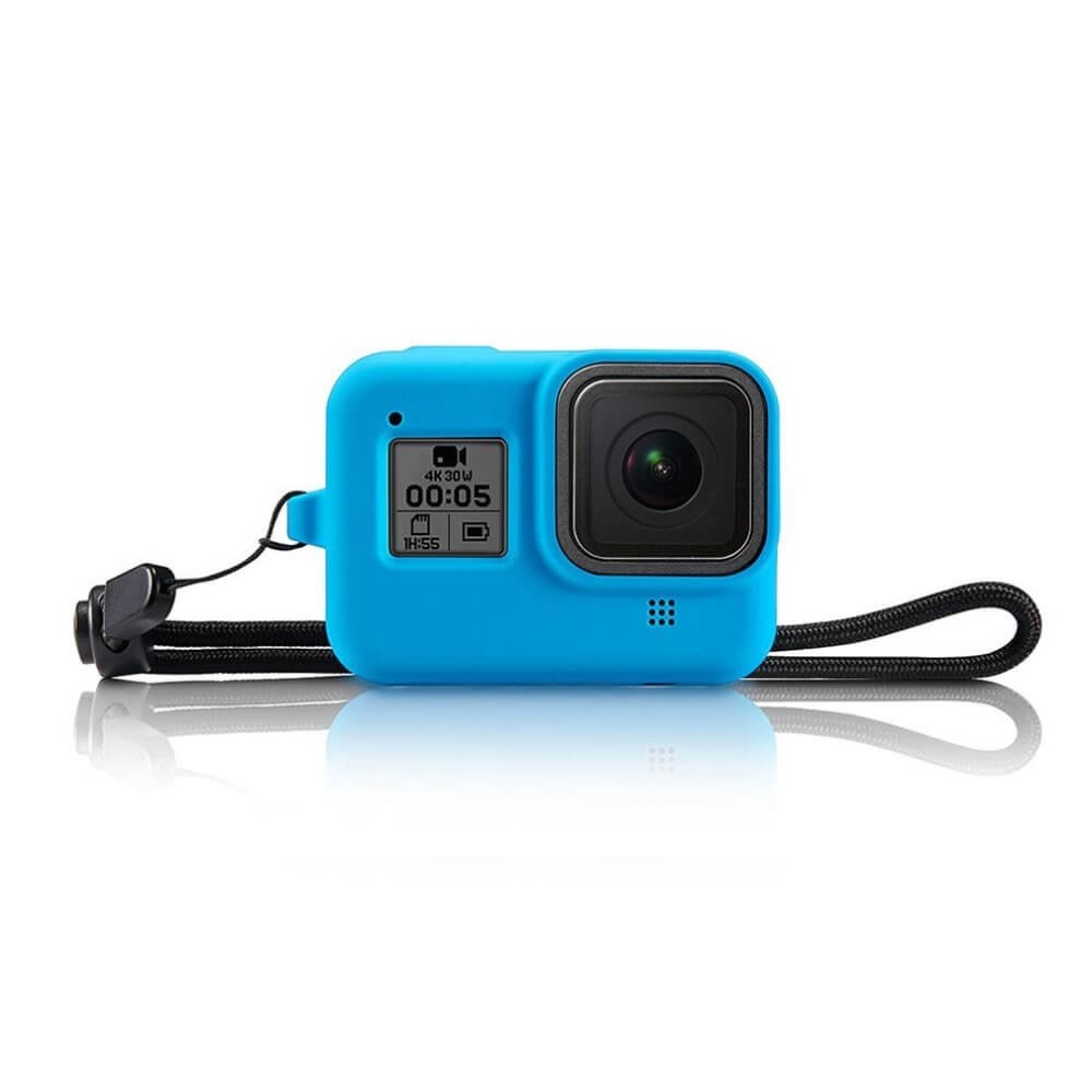 Capa de Silicone para GoPro Hero 8 Black + Cordão Ajustável