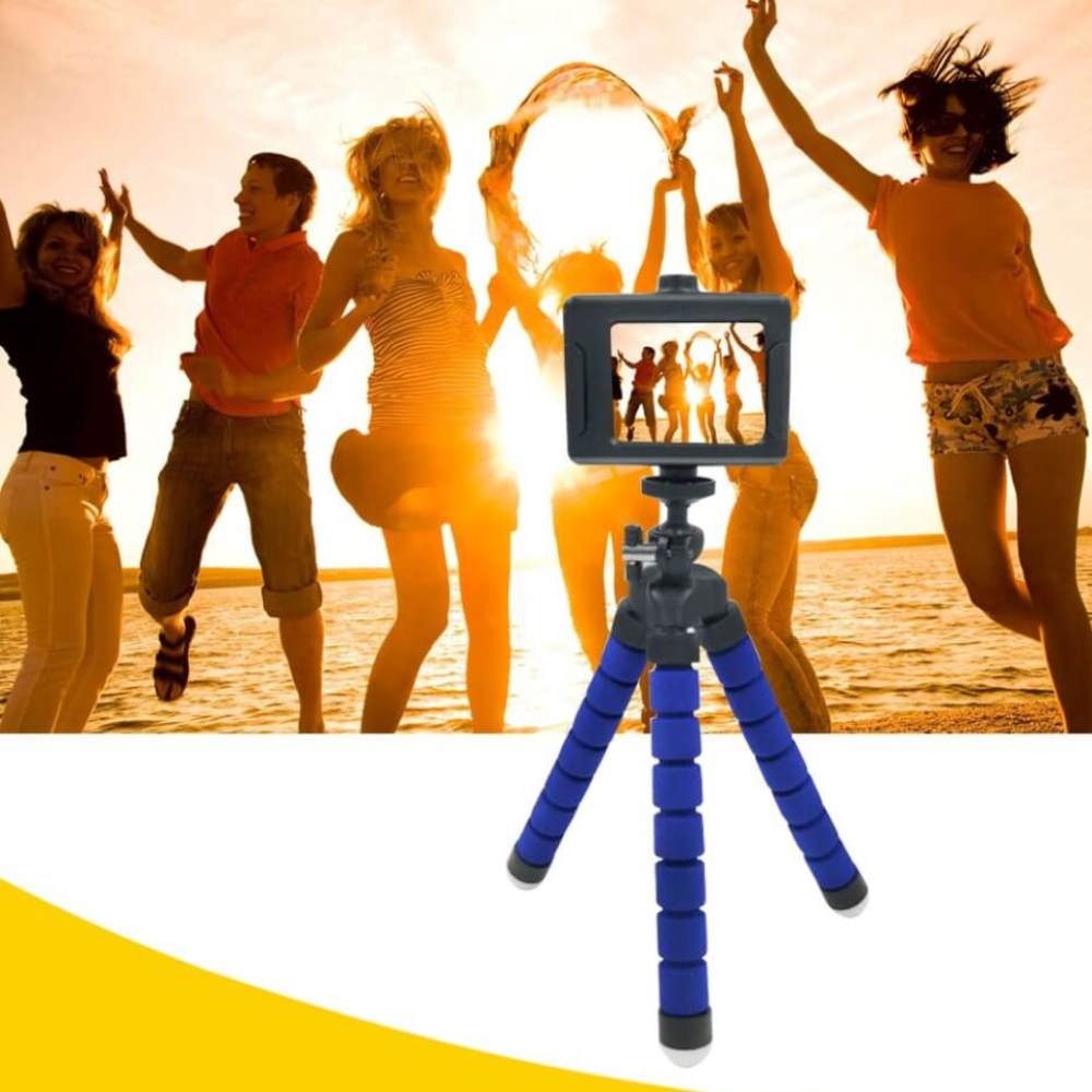 Mini Tripé Flexível Octopus Para GoPro e Câmeras Compactas