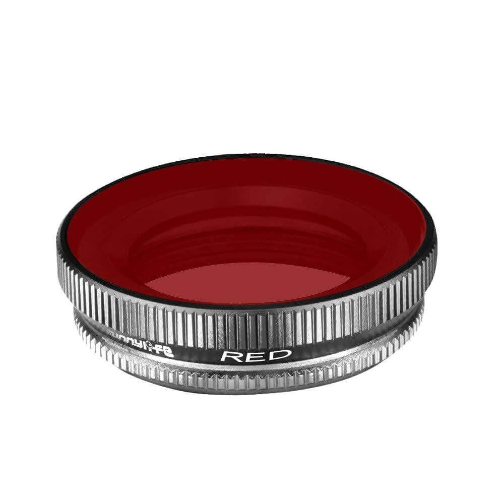 Filtros de Mergulho para DJI Osmo Action (1ª Versão) - Sunnylife (Vermelho + Magenta)