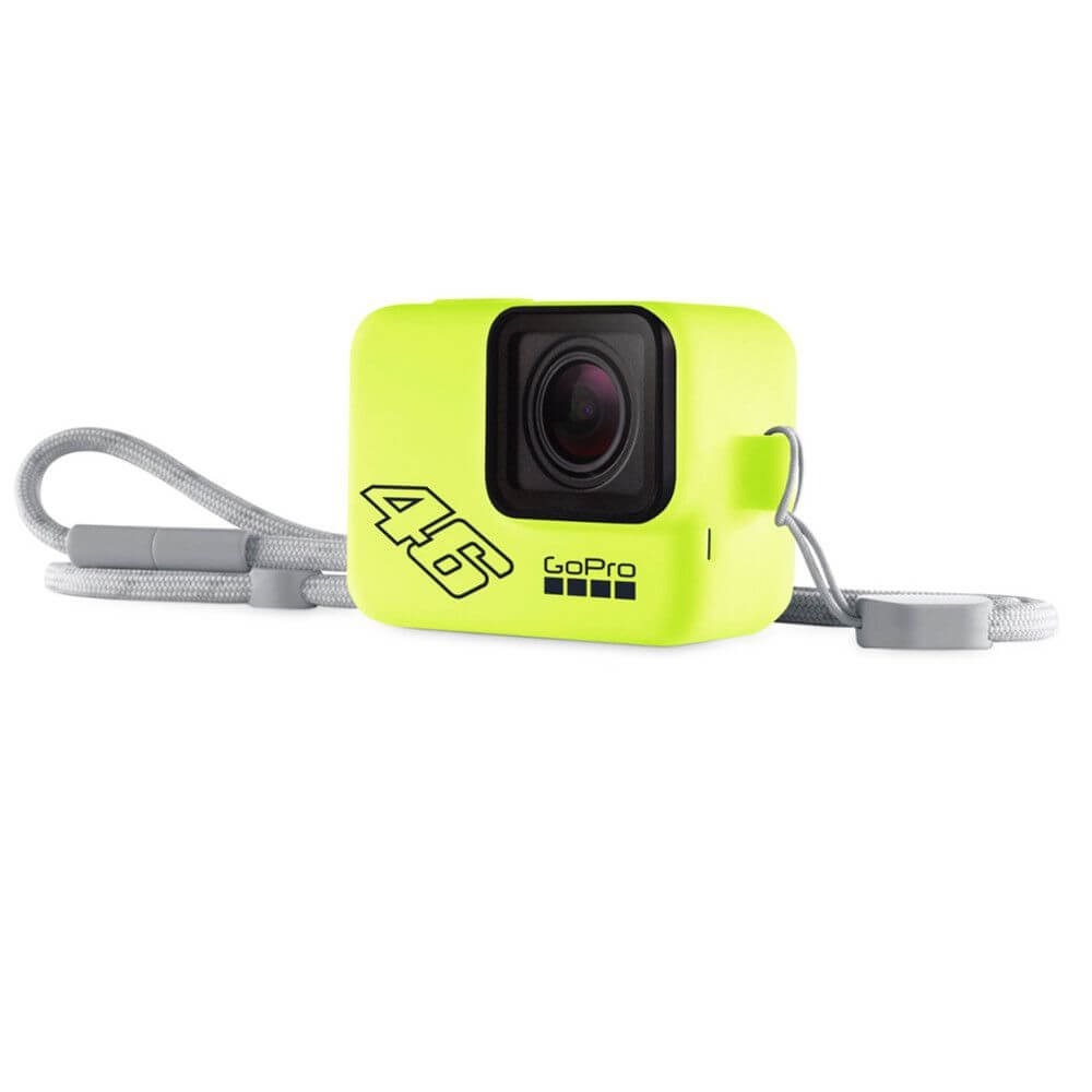 Capa Silicone GoPro Hero 7 6 5 Black + Cordão Ajustável - Sleeve + Lanyard