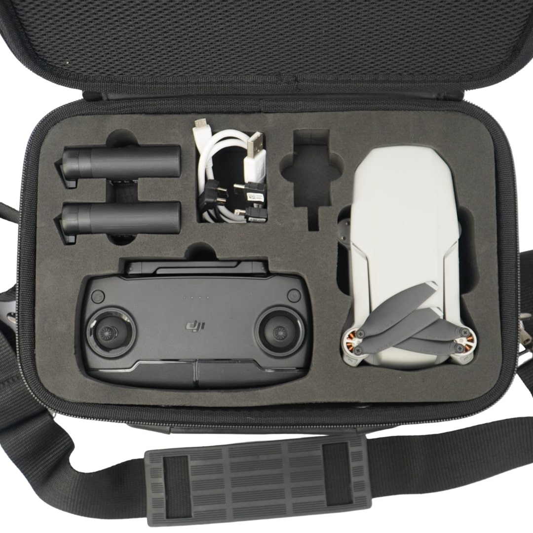 Maleta Case para Drone DJI Mavic Mini / Mini SE com Alça de Ombro - Cor Preto