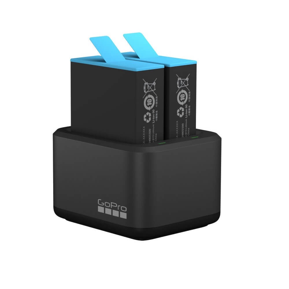 Carregador Duplo + Bateria GoPro Hero 12 / 11 / 10 / 9 Black - ADDBD-001