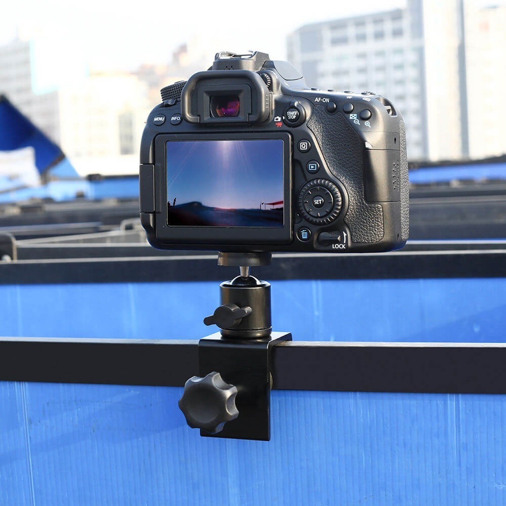 Suporte Fixação em Mesas e Barras até 4cm com Ball Head 1/4 Polegadas Suporte Fixação em Mesas e Barras até 4cm com Ball Head 1/4 Polegadas