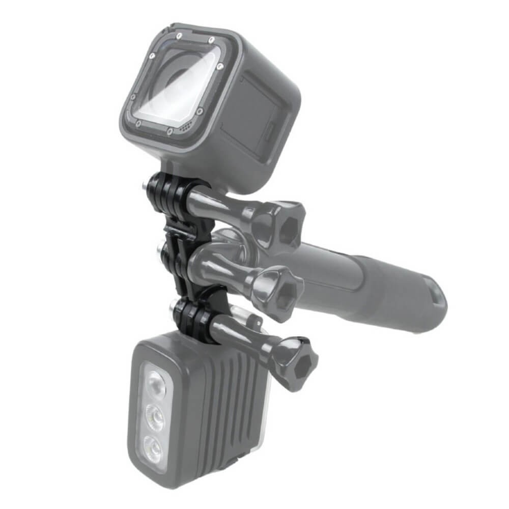 Suporte Duplo de Montagem para GoPro e Câmeras Similares