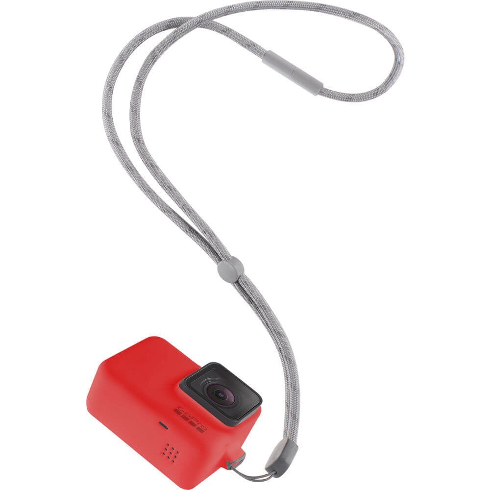 Capa Silicone GoPro Hero 7 6 5 Black + Cordão Ajustável - Sleeve + Lanyard