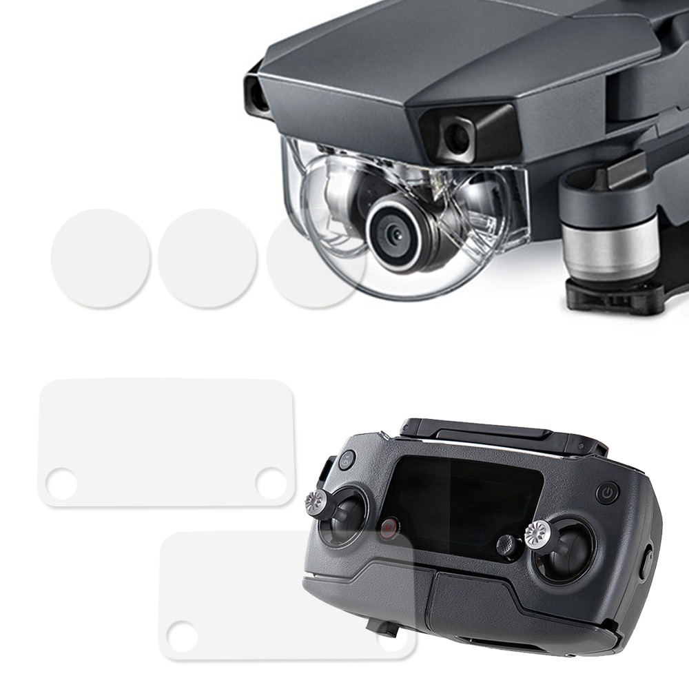 Película Protetora Tela Controle e Lente Câmera Drone DJI Mavic Pro