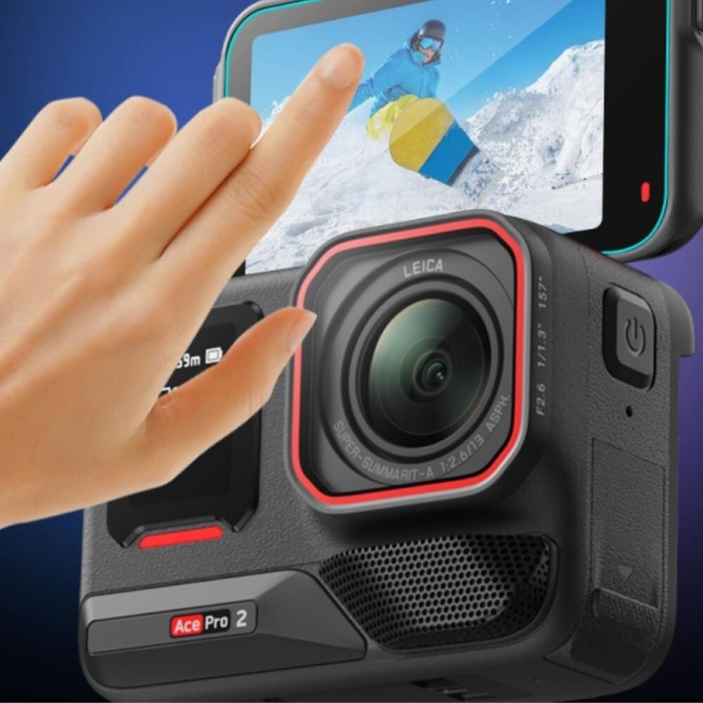 Película de Proteção para Insta360 Ace Pro 2 em Vidro Temperado - Telesin