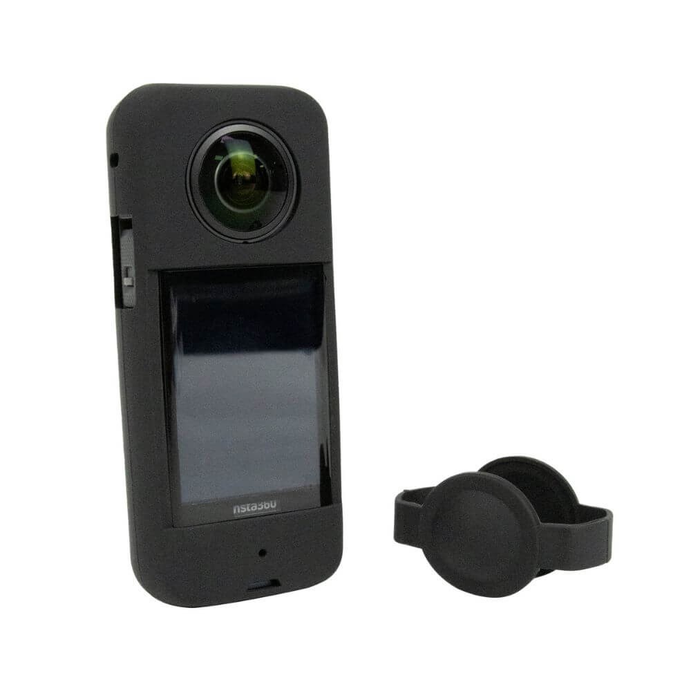 Case Capa de Silicone para Câmera Insta360 X3 + Protetor de Lente