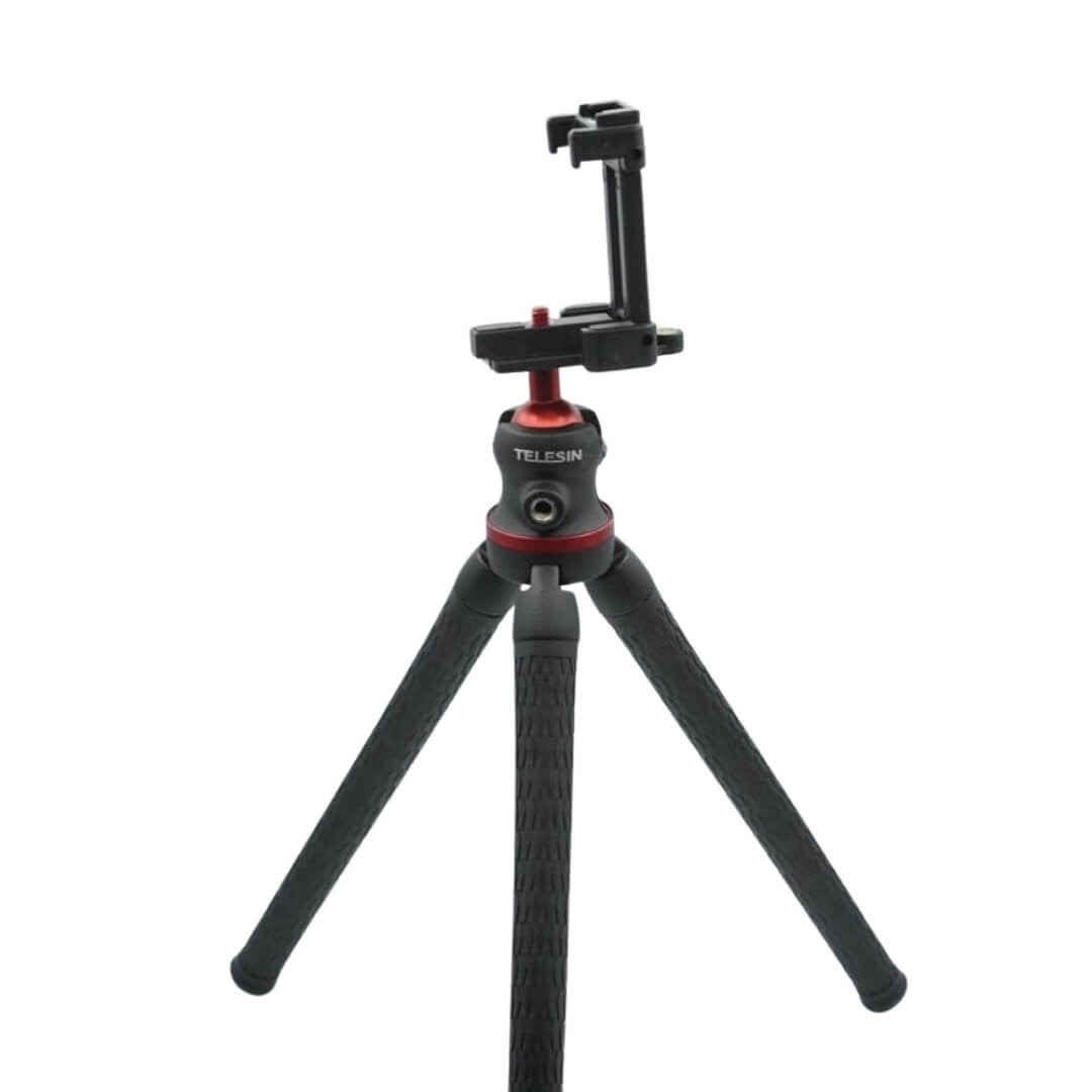 Tripé Flexível para Celular / Câmeras DSLR / GoPro - Telesin