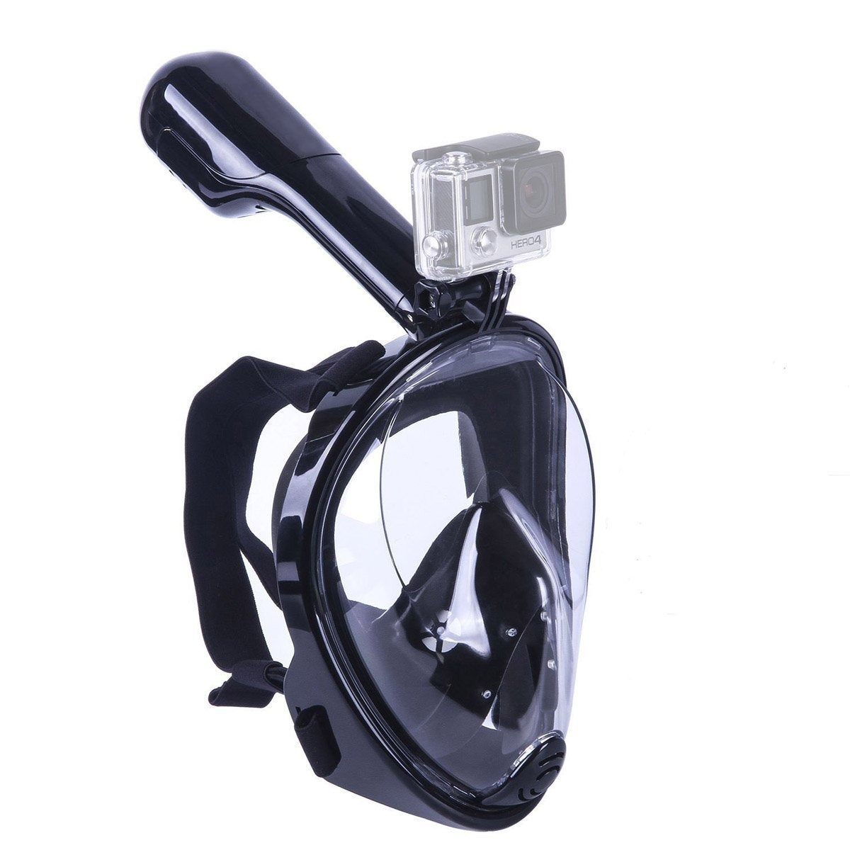 Máscara Mergulho Livre Snorkeling Full Face para GoPro Tamanho S/M