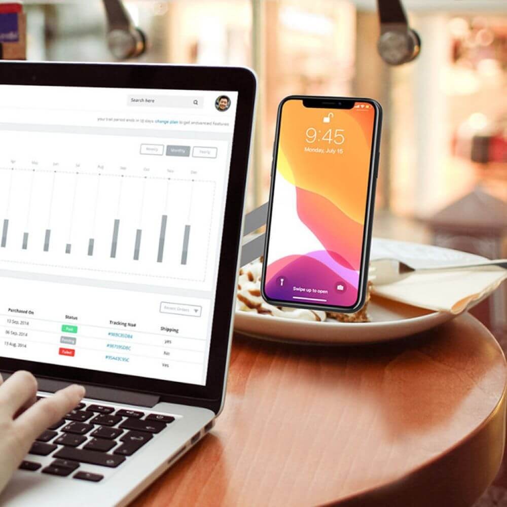 Suporte de Celular Magnético para Notebook em Alumínio