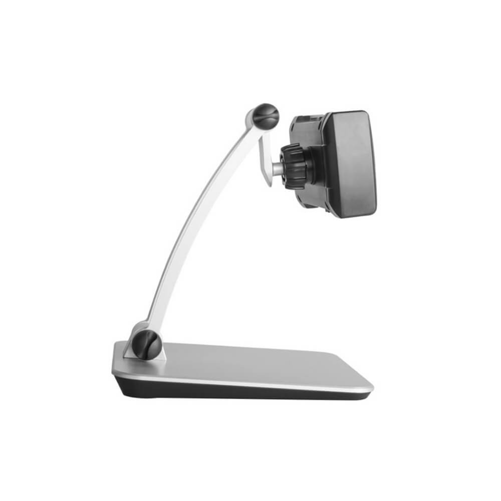 Suporte Base de Mesa para Tablet e Celular - Cor Prata
