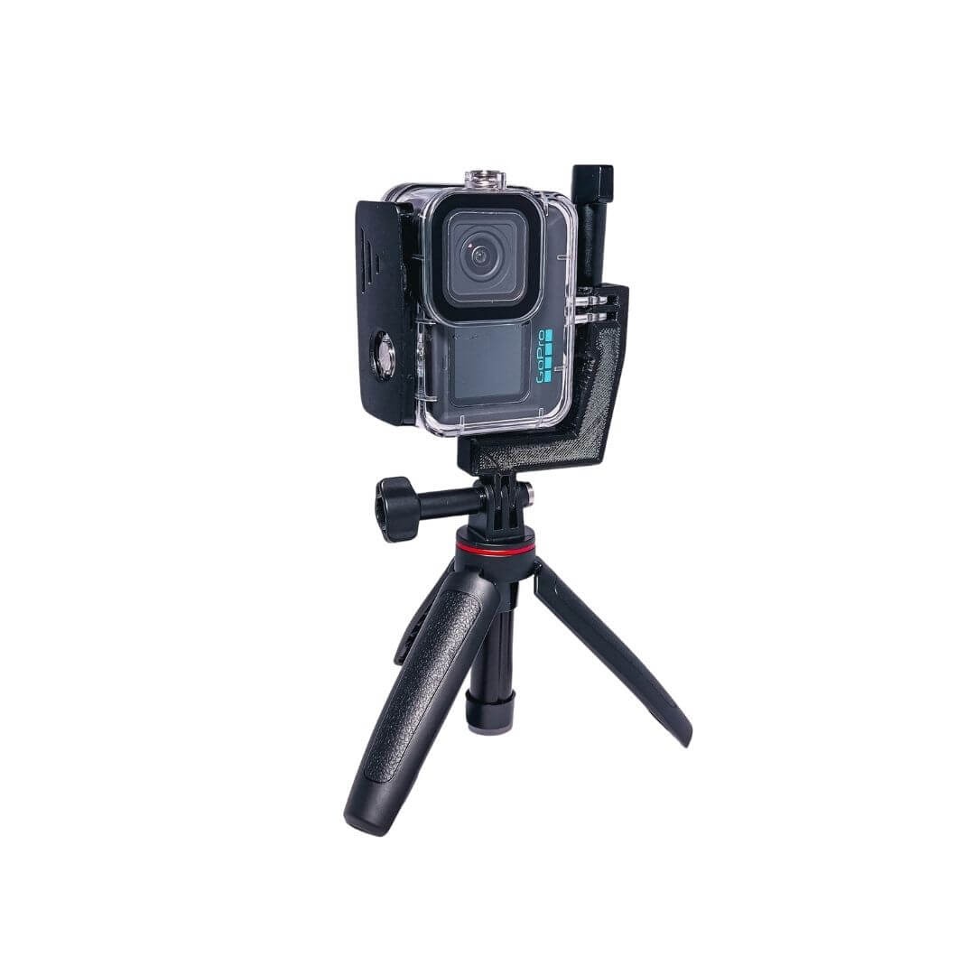 Suporte Vertical para GoPro Hero 13 / 12 / 11 / 10 / 9 Black em Impressão 3D - Cor Preto