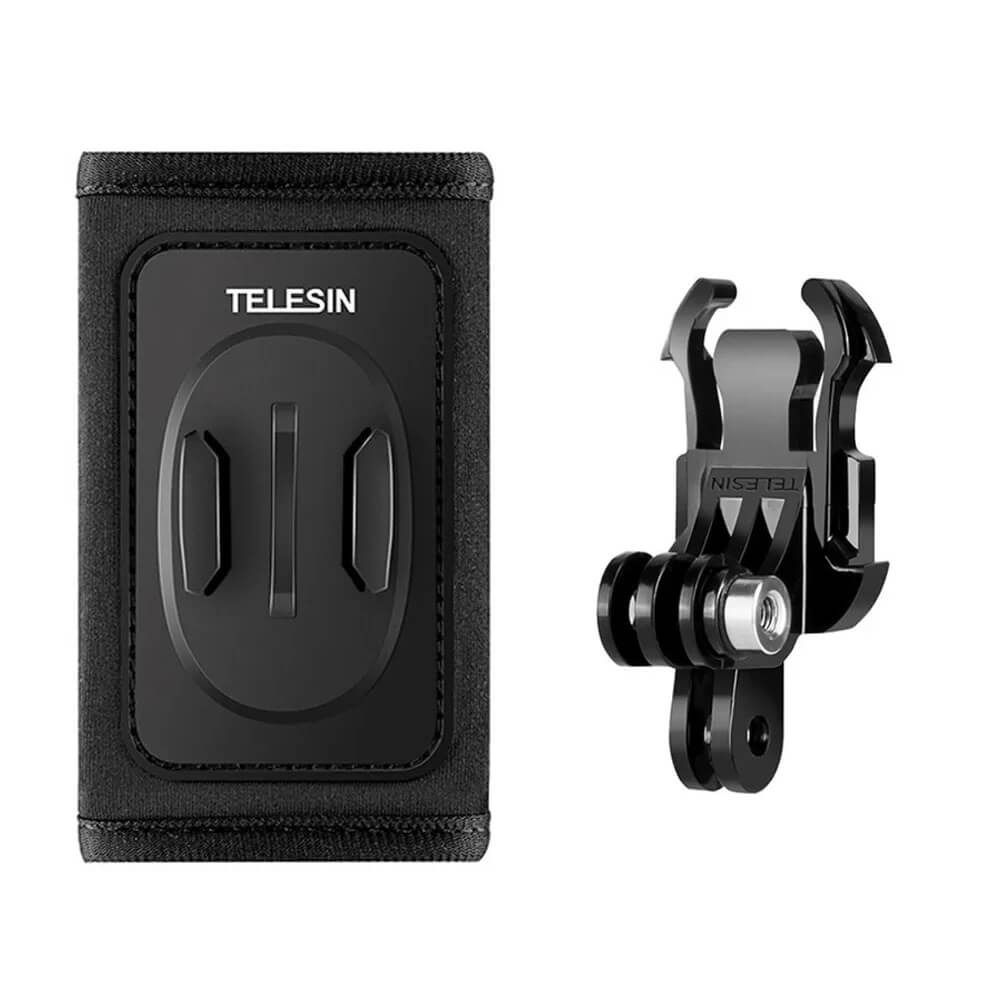 Suporte GoPro para Alça de Mochila com J-Hook Duplo - Telesin