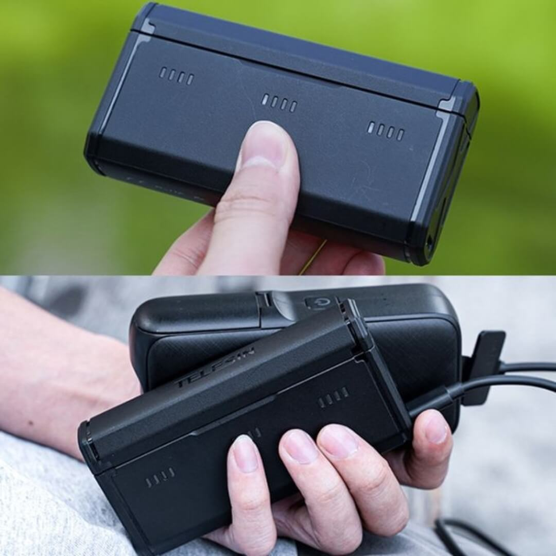 Carregador Triplo para Baterias Sony NP-BX1 - Telesin Carregador Triplo para Baterias Sony NP-BX1 - Telesin