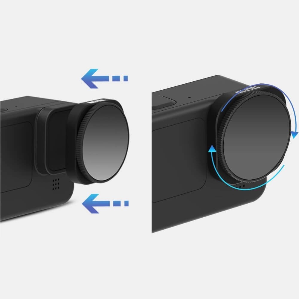 Kit de Filtros ND/PL para GoPro Hero 12 / 11 / 10 / 9 Black - Telesin