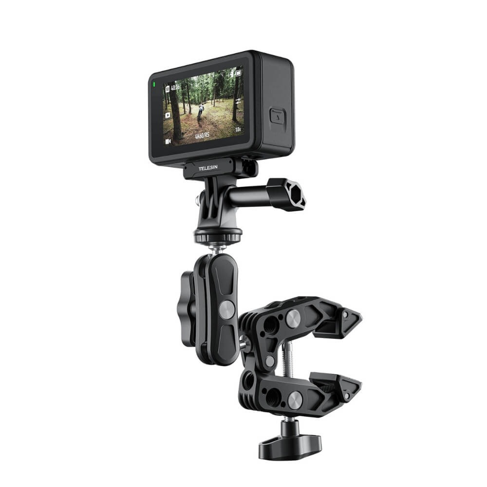Suporte Garra Multifuncional para GoPro e Similares - Telesin