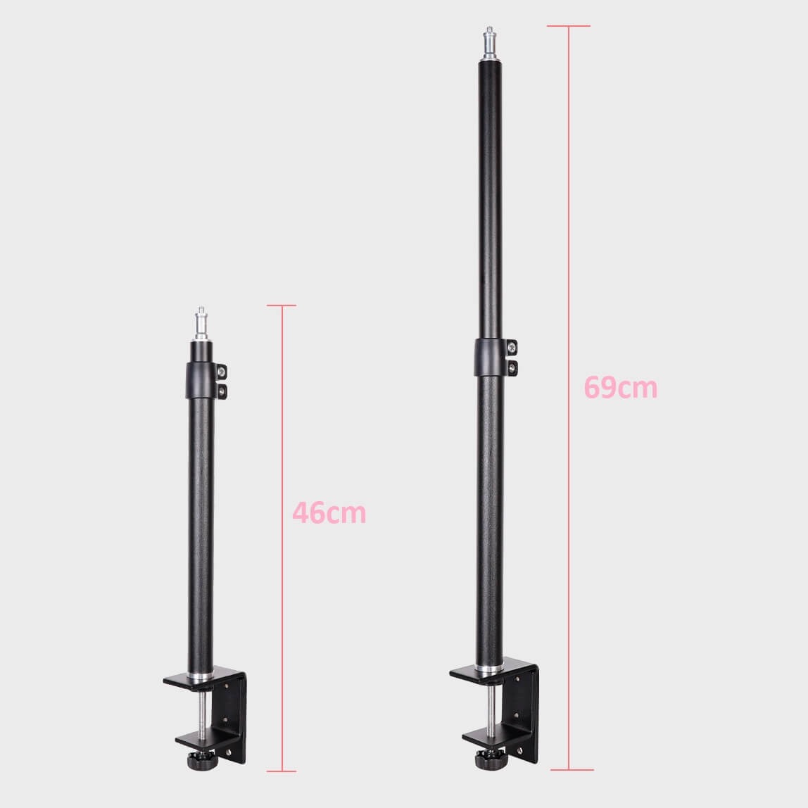 Suporte de Mesa para Iluminação e Câmeras Encaixe 1/4 Polegadas