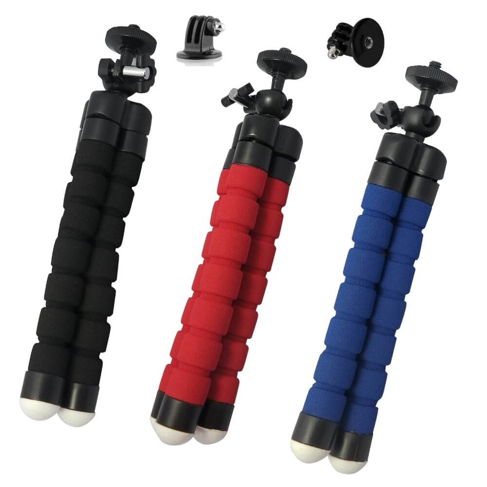Mini Tripé Flexível Octopus Para GoPro e Câmeras Compactas