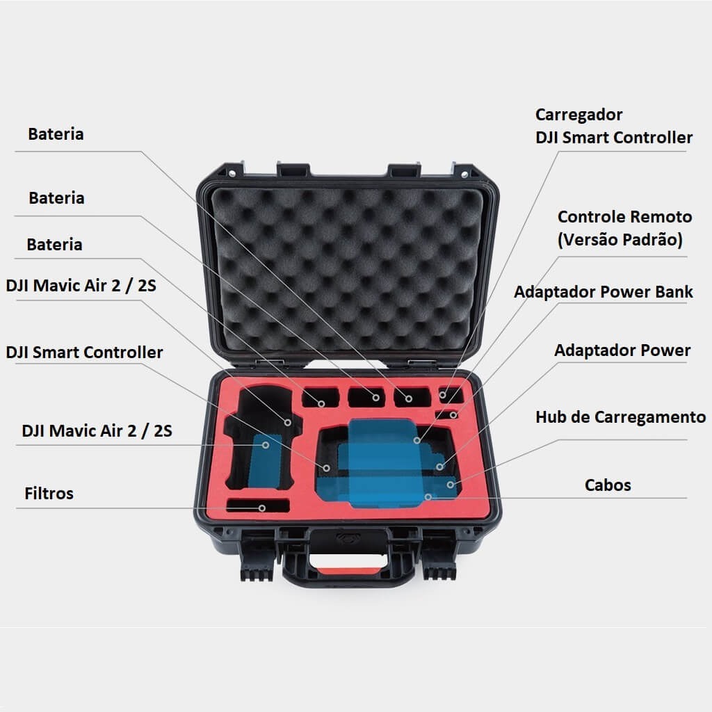 Maleta Estanque para Drone DJI Mavic Air 2 e DJI Air 2S - Pgytech
