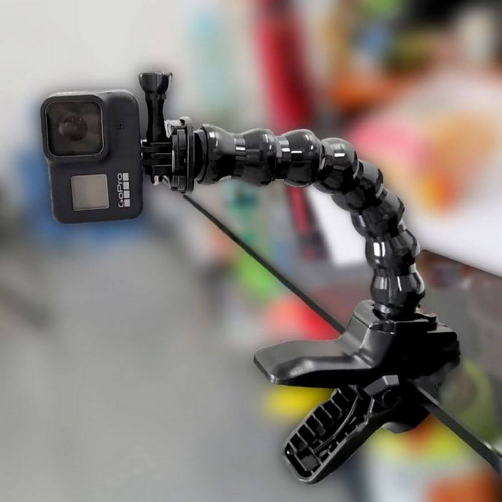 Suporte de Garra Flexível Jaws Para GoPro e Câmeras Similares