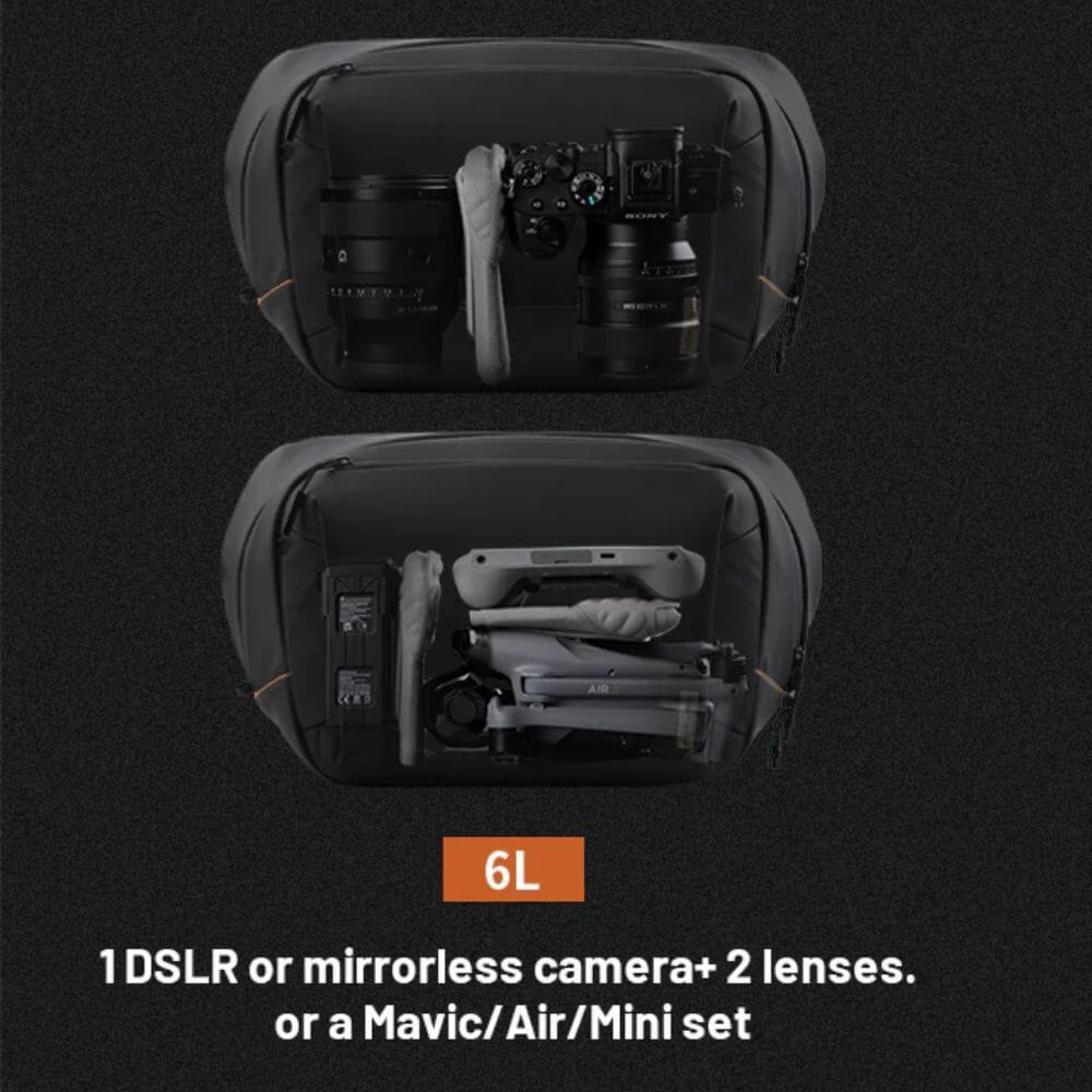 Bolsa de Ombro 6L - Pgytech OneGo V2 Cor Preta (Obsidian Black)