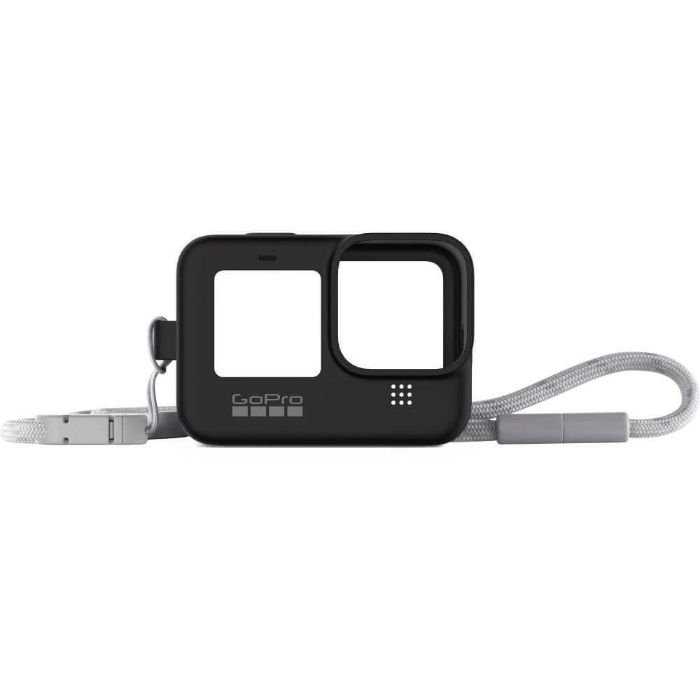 Capa de Silicone GoPro Hero 12 / 11 / 10 / 9 Black + Cordão Ajustável - ADSST