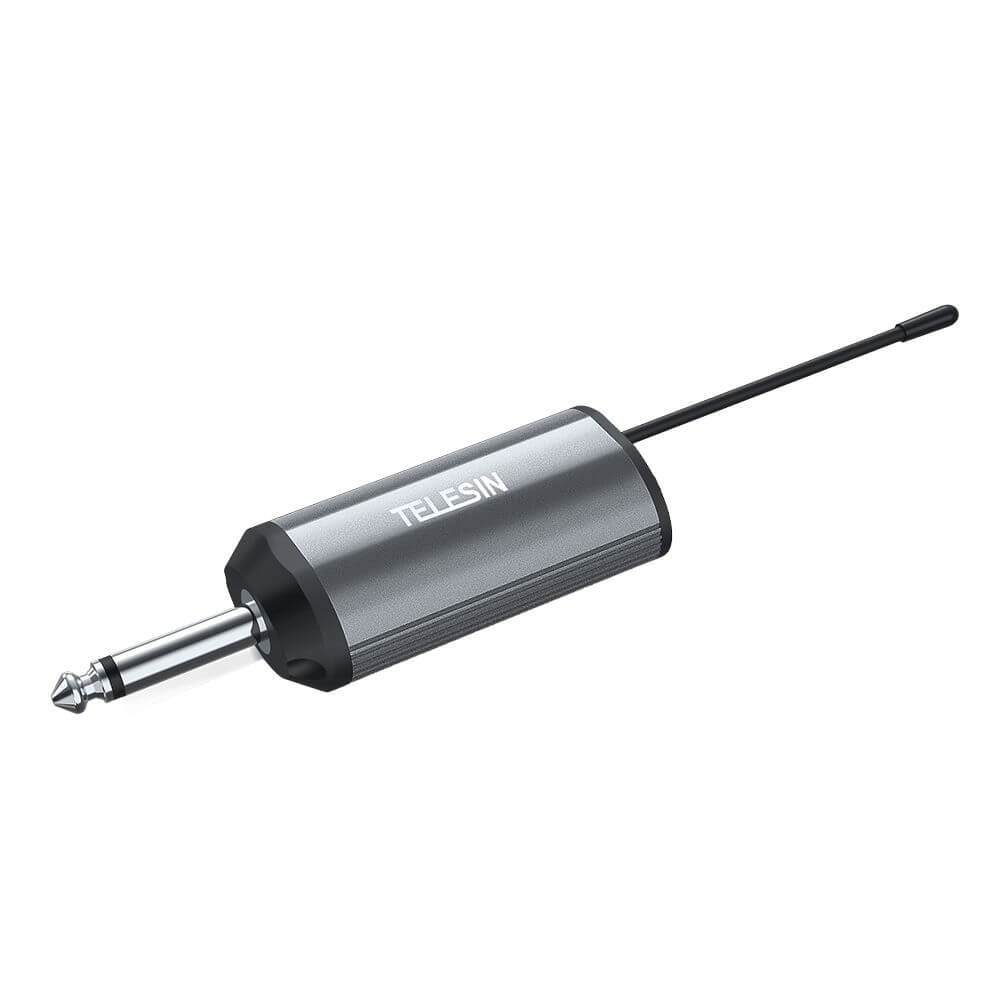 Sistema de Microfone Sem Fio com Transmissor e Receptor UHF - Telesin
