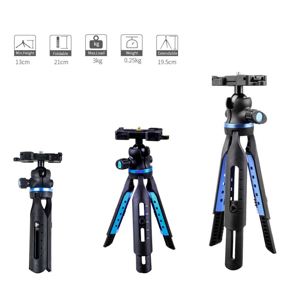 Tripé Extensível para Celular e Câmeras DSLR Apexel