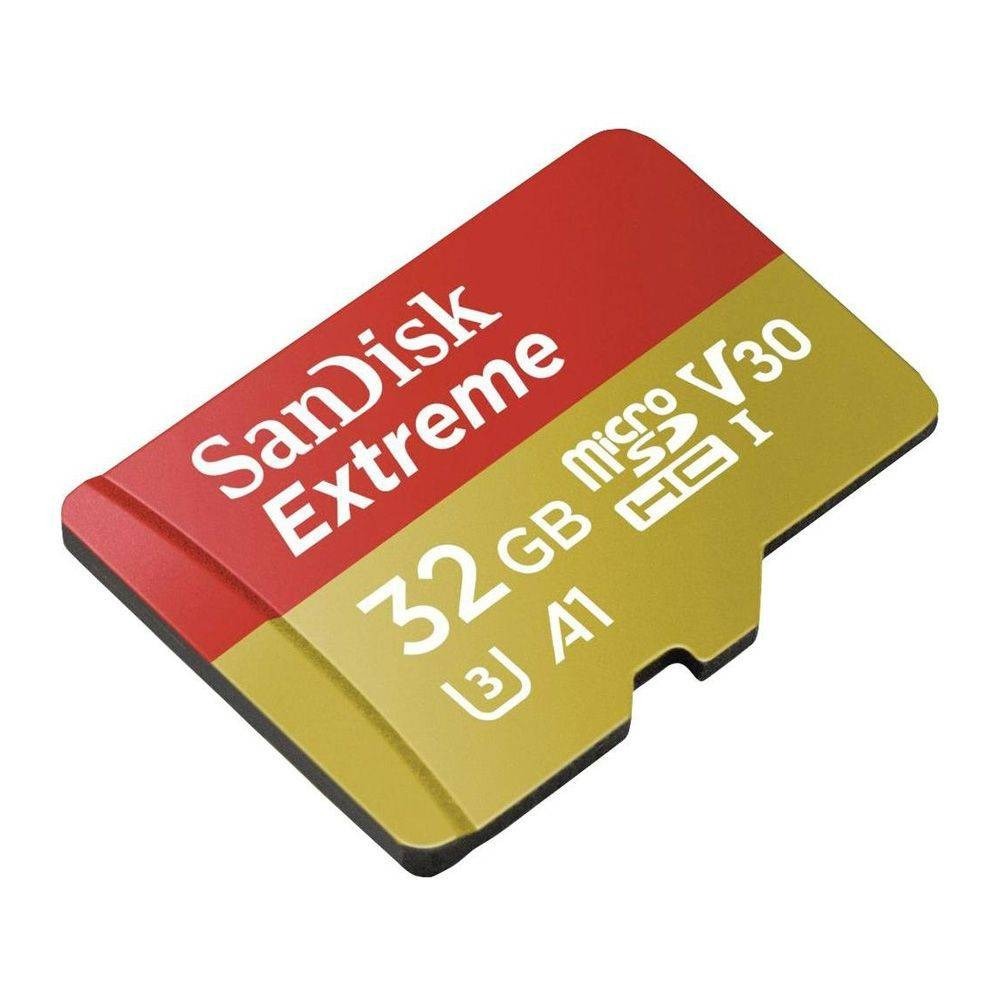 Cartão de Memória 32GB SanDisk MicroSD Extreme C10 U3 V30 100MB/s