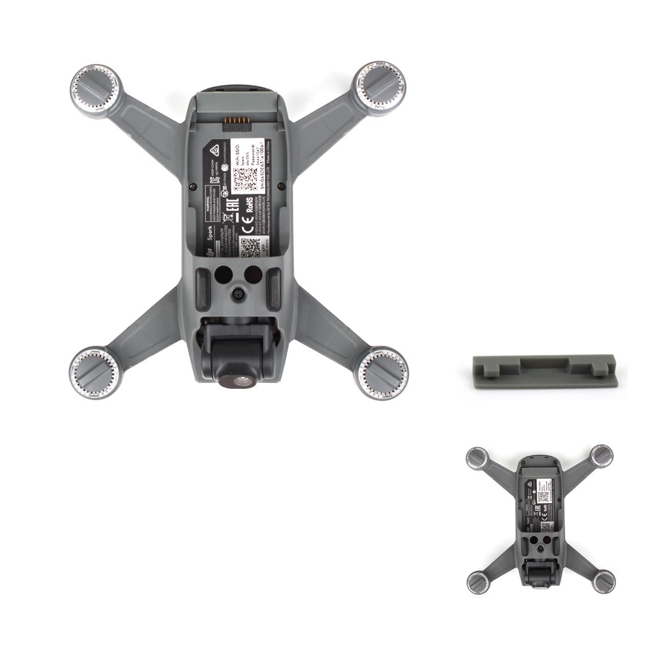 Conjunto de Capas Protetoras dos Conectores Bateria e Drone Dji Spark