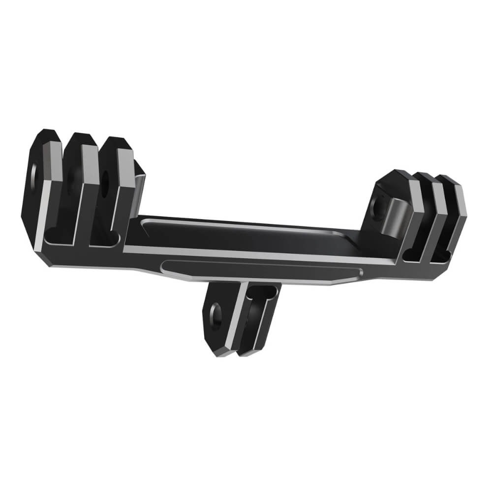 Suporte de Montagem Duplo em Alumínio para GoPro e Similares - FunPro
