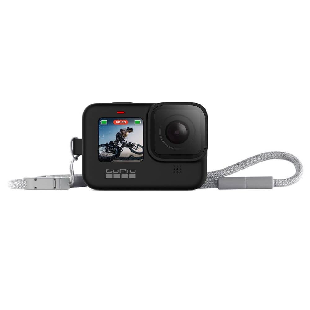 Capa de Silicone GoPro Hero 12 / 11 / 10 / 9 Black + Cordão Ajustável - ADSST