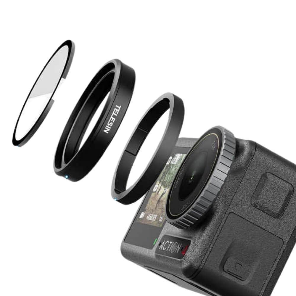 Filtro ND64 para Câmera DJI Osmo Action 3 / 4 / 5 Pro - Telesin