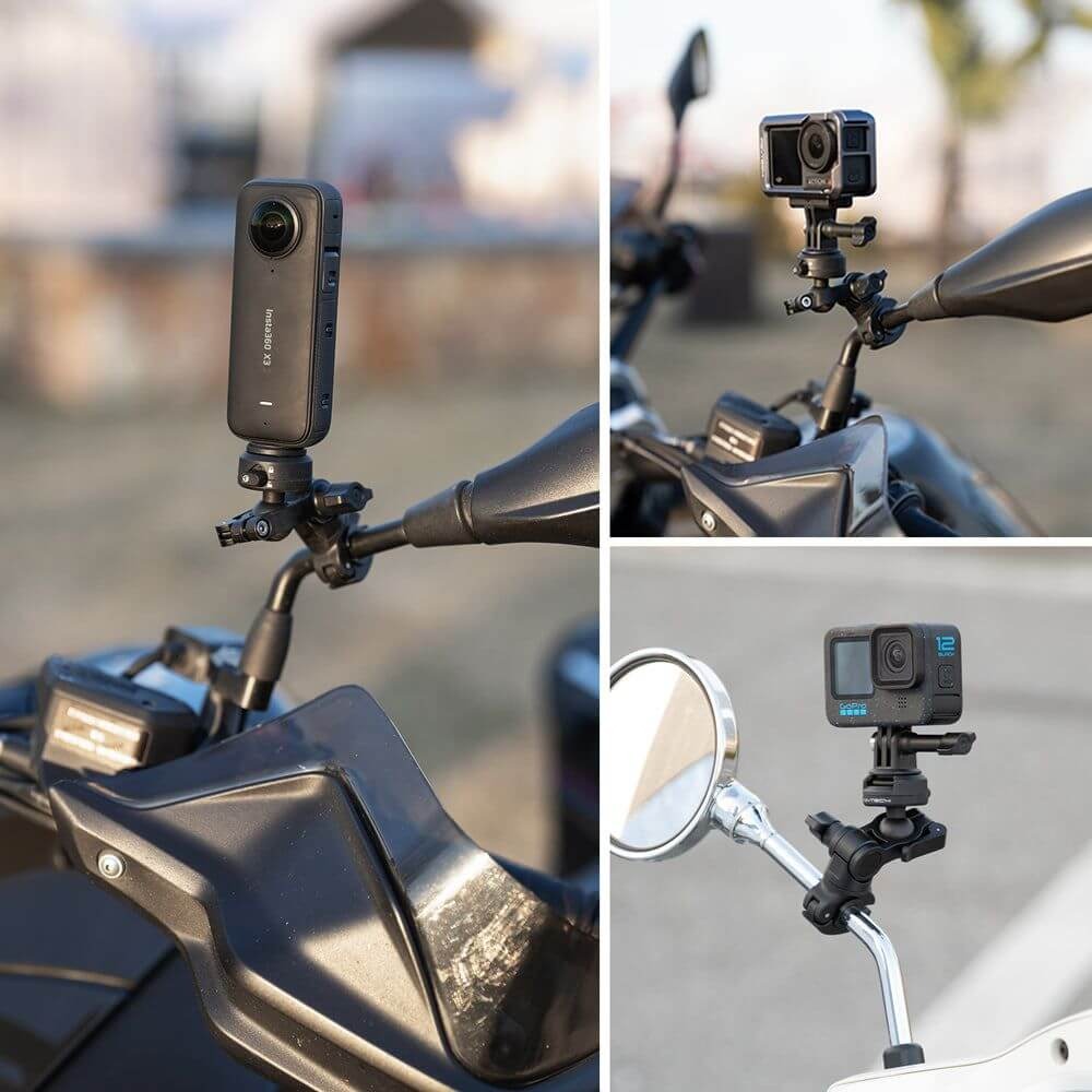 Suporte Retrovisor de Moto para GoPro e Câmeras Similares Capslock - Pgytech