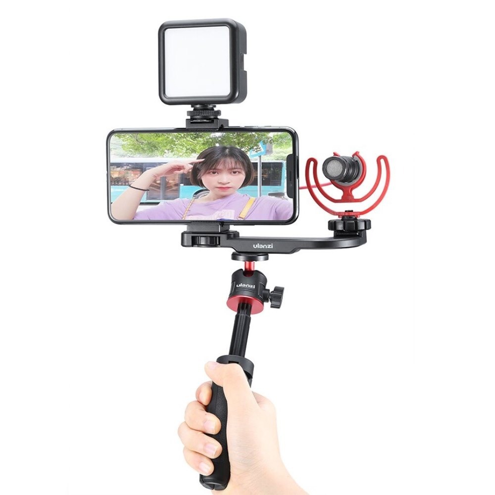 Suporte Duplo para Montagem de Câmeras / Microfones / Flashes - Ulanzi