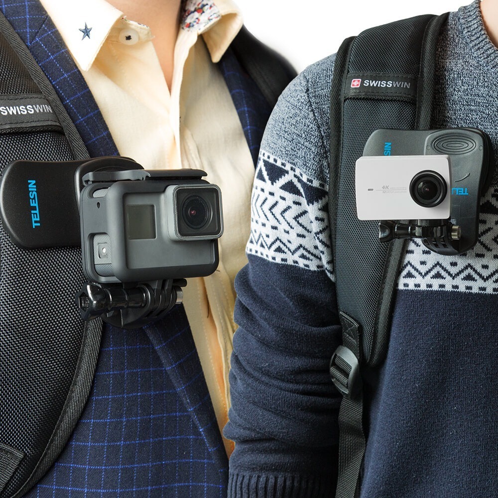 Suporte Clip para GoPro e Câmeras Similares - Telesin