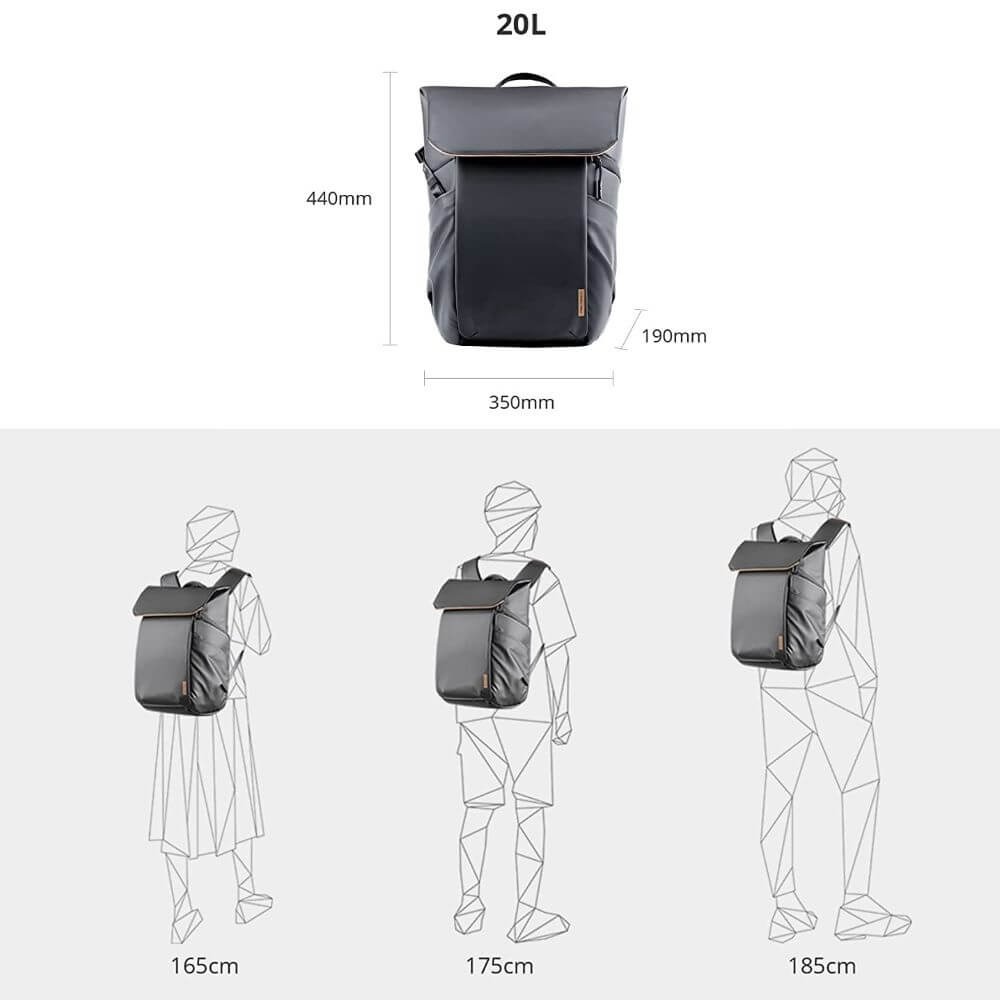 Mochila para Câmeras e Drones - Pgytech OneGo Air 20L (Cor Preta)