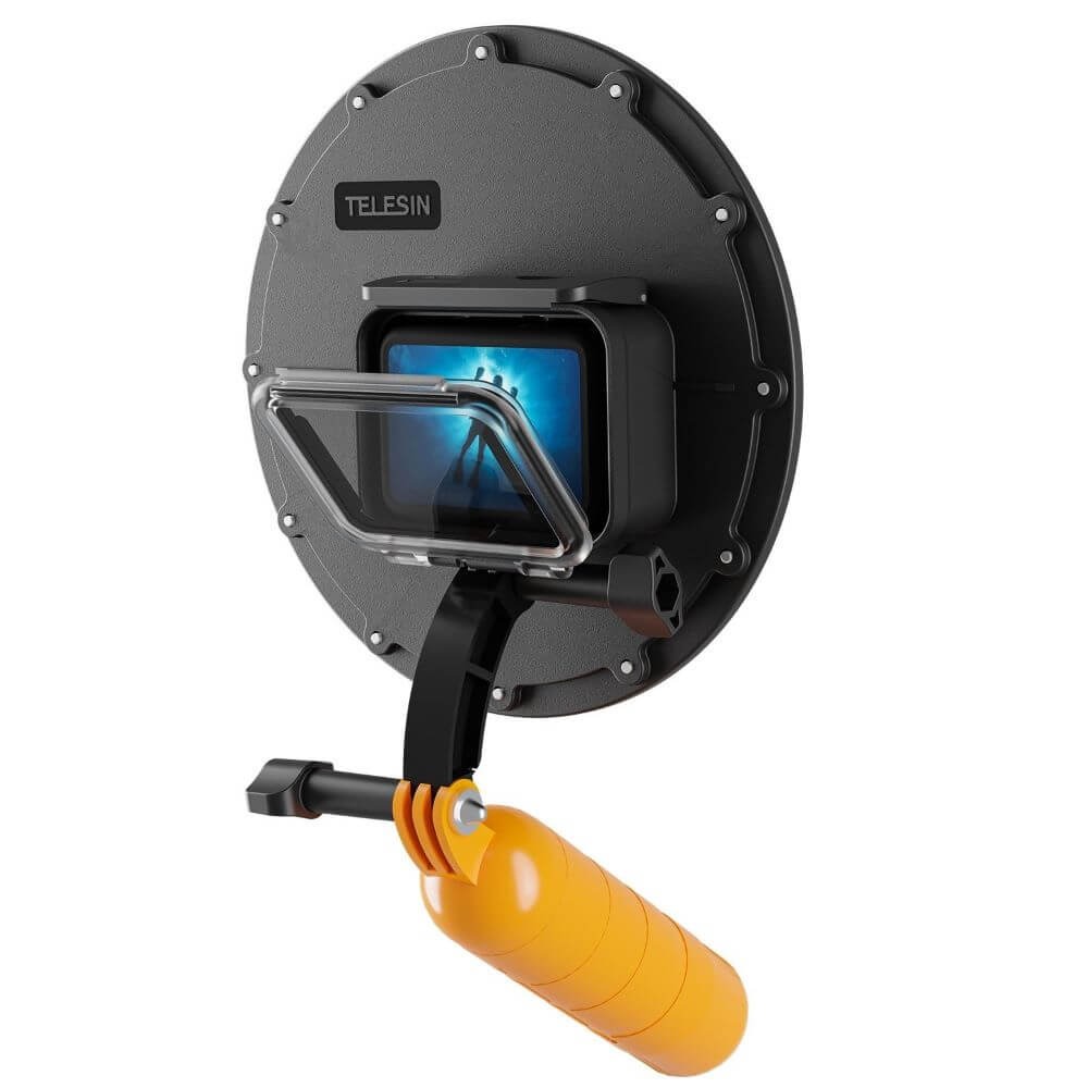 Dome para GoPro Hero 13 / 12 / 11 / 10 / 9 Black com Modo Selfie - Telesin