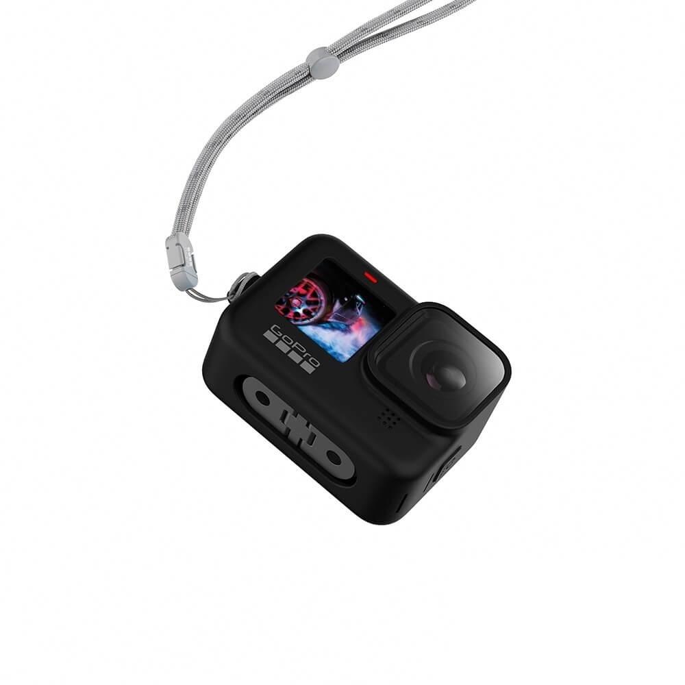Capa de Silicone GoPro Hero 12 / 11 / 10 / 9 Black + Cordão Ajustável - ADSST