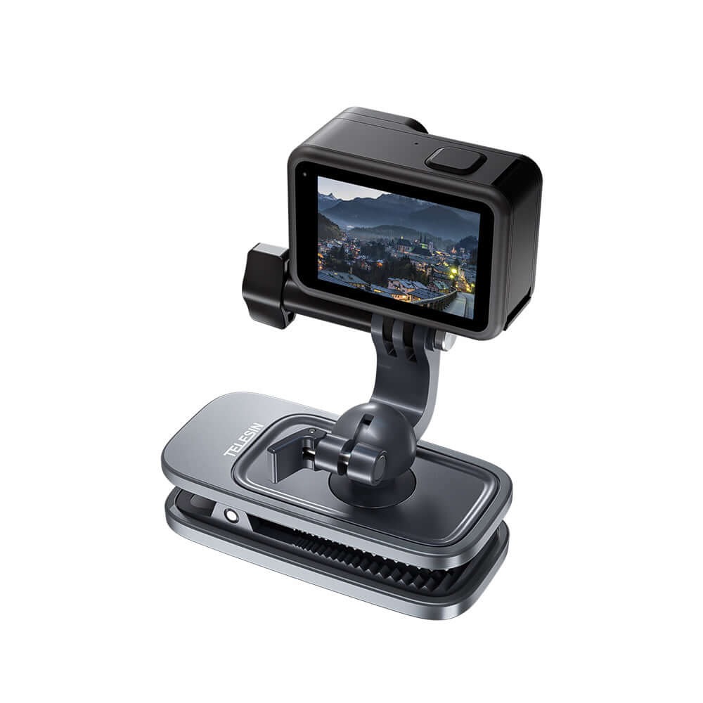 Suporte Clip para GoPro com Rotação 360º - Telesin