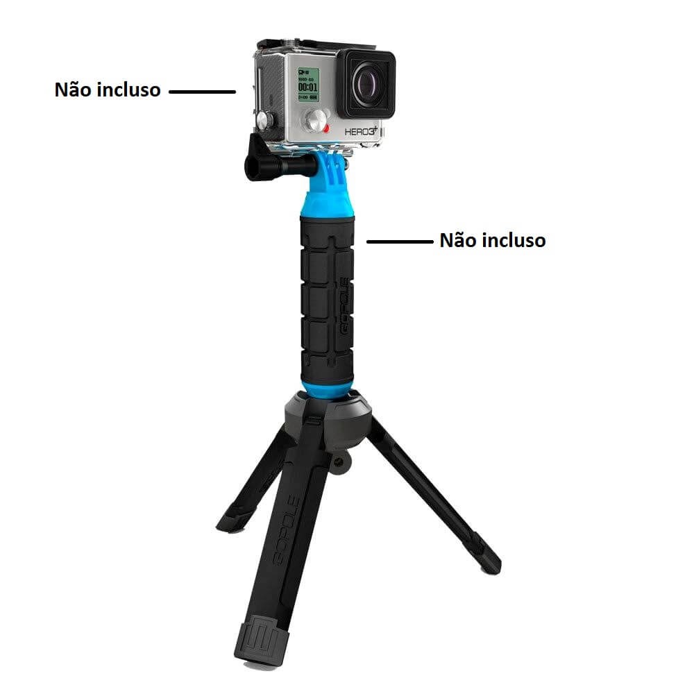 Tripé para GoPro e Câmeras Compactas Gopole Bi-Direcional GPBAS-15