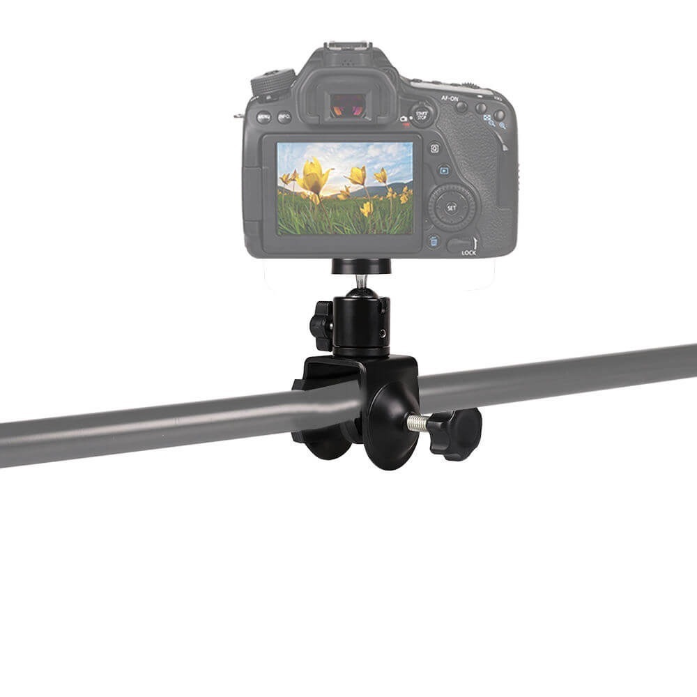 Suporte Fixação em Mesas e Barras até 4cm com Ball Head 1/4 Polegadas Suporte Fixação em Mesas e Barras até 4cm com Ball Head 1/4 Polegadas