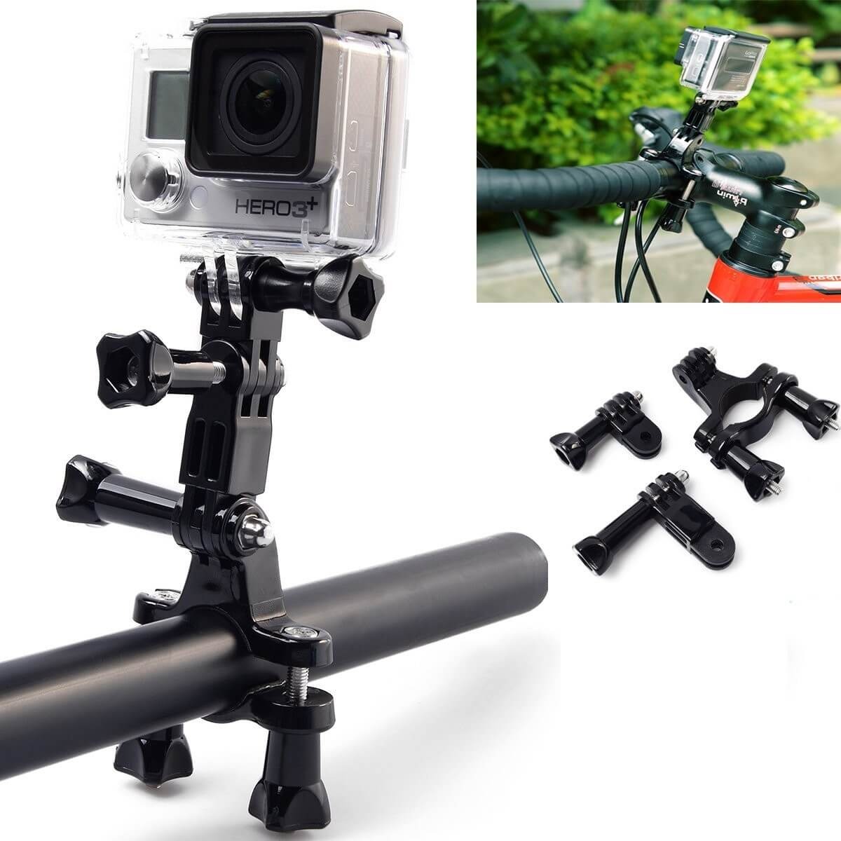 Suporte Guidão Bicicleta Bike Para GoPro e Câmeras Similares