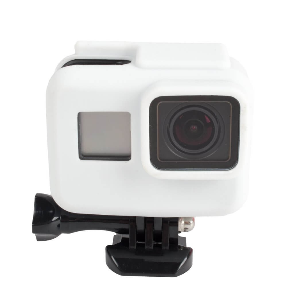 Capa Case Silicone GoPro Hero 7 6 5 Black Uso Com Frame de Montagem
