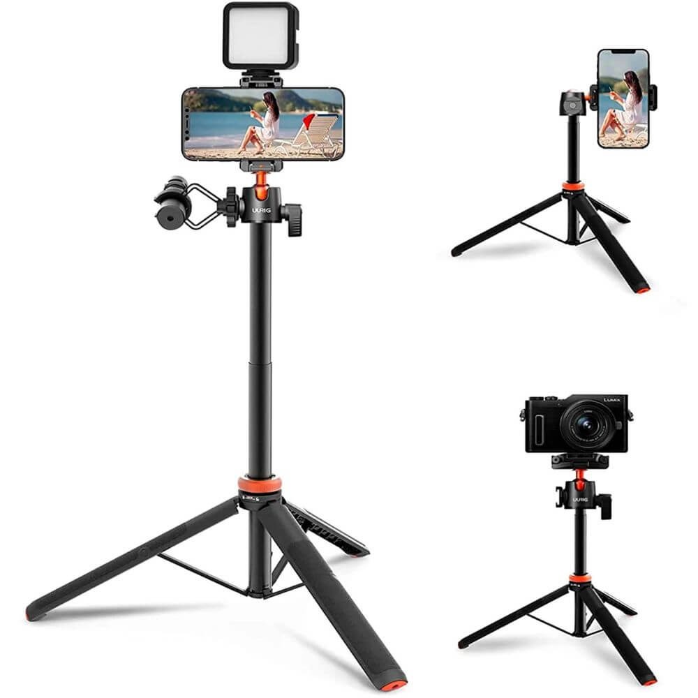 Bastão de Selfie e Tripé para Câmeras de Ação / Celular - UURIG