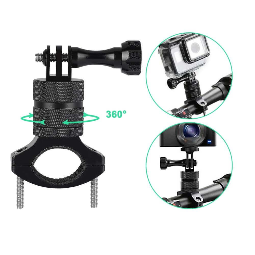 Suporte Extensor Guidão de Bike para GoPro em Alumínio 360º